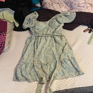 Cute green floral dress